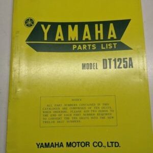 Original Yamaha Oem Parts List Book Model Dt125A 1973 444-28198-60 Manual