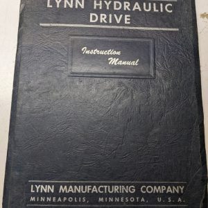 Lynn Hydraulic Drive Instruction Manual Parts List Book Ram Turret Lathes