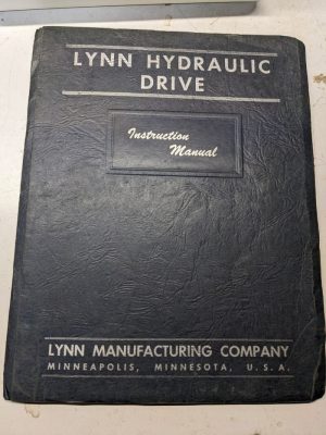 Lynn Hydraulic Drive Instruction Manual Parts List Book Ram Turret Lathes