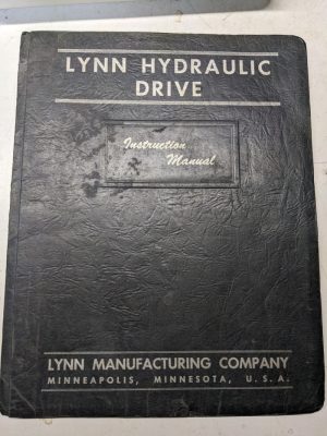 Lynn Hydraulic Drive Instruction Manual Parts List Book For Ram Turret Lathes