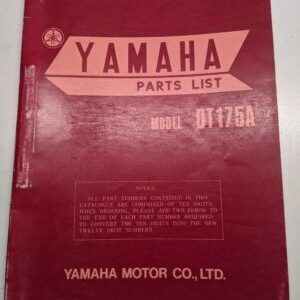 Original Yamaha Oem Parts List Book Model Dt175A 1973 443-28198-60 Manual