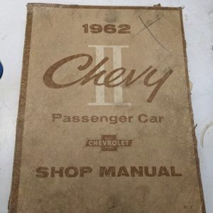 1962 Chevy Chevrolet Passenger Car Shop Manual Ii 2 Service Repair Book