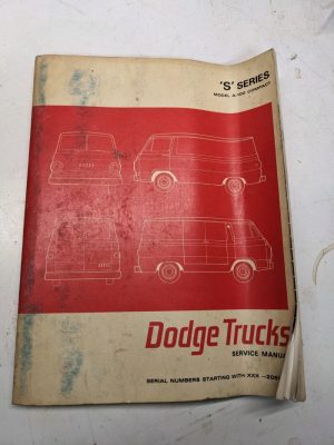 Dodge Trucks Service Manual S Series A-100 Compact Model Van 2055000+