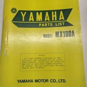 Original Yamaha Oem Parts List Book Model Mx100A 1973 427-60