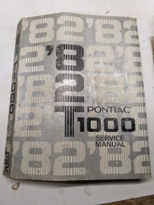 1982 Pontiac Service Manual T1000 Repair Shop Book Gm !!Chasis Only