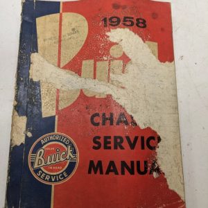 1958 Service Manual Repair Shop Book All Models Gm Buick -- Chassis