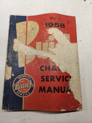 1958 Service Manual Repair Shop Book All Models Gm Buick -- Chassis