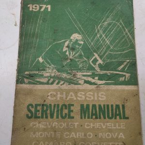 1971 Chevelle Monte Carlo Nova Camaro Corvette Chassis Service Manual