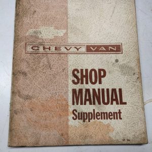 Manual Repair Book Supplement St 36 G 1205 Ton 1963 Chevrolet Chevy Van Shop