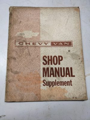 Manual Repair Book Supplement St 36 G 1205 Ton 1963 Chevrolet Chevy Van Shop
