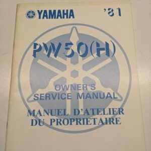 Original Yamaha Oem Owner Service Manual Shop Book 1981 Pw50(H) 4X4-28199-70