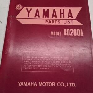 Original Yamaha Oem Parts List Book Model Rd200A Rd200B 1973 397-28198-60 Manual
