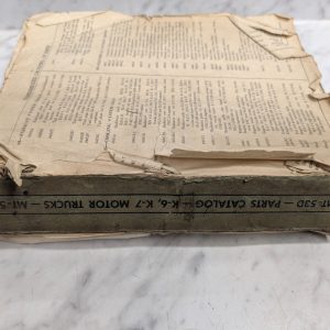 Mt-53D Service/Repair Parts Catalog Manual K-6 K-7 Motor Trucks International Ih