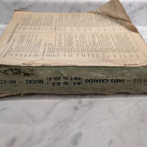 Mt-52D Service Parts Catalog Manual K-1 K2 K4 K-5 Kb1 Kb-5 Trucks Intnational Ih