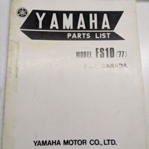 Original Yamaha Oem Parts List Book Model Fs1D 1977 557-28198-H2 Manual