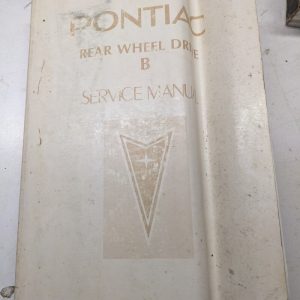 Pontiac Rear Wheel Drive B Shop Repair Book Passenger Car 1983 Service Manual