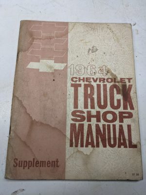 Shop Manual Supplement St 35 Service Repair Book 1964 Chevrolet Truck