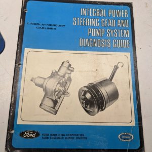 1971 Ford Power Steering Gearpump System Diagnosis Guide Manual Lincoln Carlines