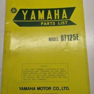 Original Yamaha Oem Parts List Book Model Dt125E 1977 2A6-28198-60 Manual