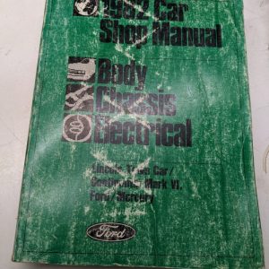1982 Shop Manual Body Chassis Electrical Ford Lincoln Town Marcury Vi Mark Car
