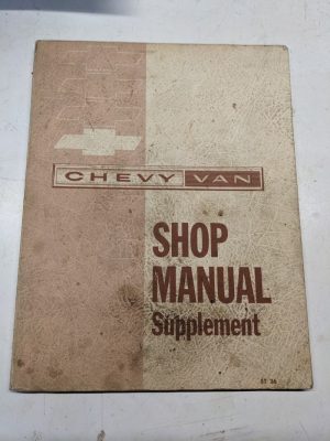 Chevy Van Service Shop Manual Supplement St 36 G 1205 1963 Repair Bookchevrolet