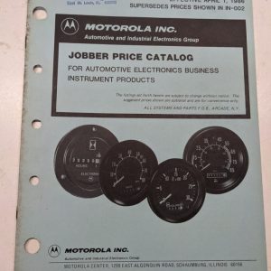 Bosch Jobber Price List Catalog Instrument 1986 In-002A Automotive Products