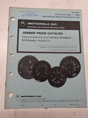 Bosch Jobber Price List Catalog Instrument 1986 In-002A Automotive Products