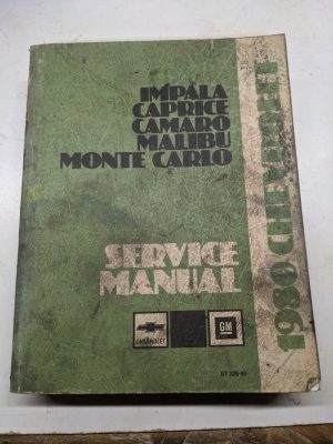 1980 Service Manual Chevrolet Impala Caprice Camaro Malibu Monte Carlo Shop Book