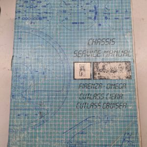 1984 Service Manual Chassis Oldsmobile Firenza Omega Cutlass Cierra Cruiser Book