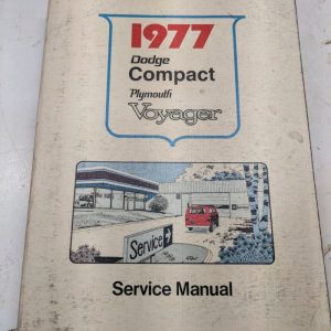 1977 Compact Plymouth Voyager Dodge Service Manual