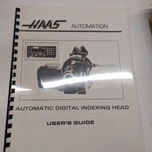 1988 Haas Automatic Digital Indexing Head User Guide Operation Service Manual 5C