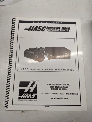 Haas Ha5C Automatic Digital Indexing Head User Guide Operation Service Manual 97