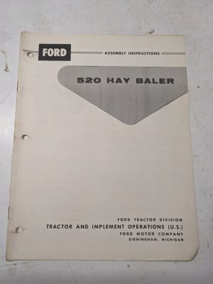 Ford 520 Hay Balers Tractor Attachment Assembly Instructions