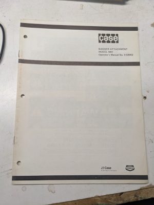 J I Case Tractor Bagger Attachment M91 9-50902 Operators Manual Maintenance