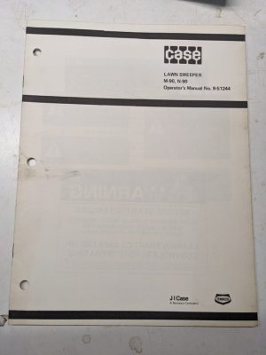 J I Case Tractor Operators Manual Maintenance Operation Lawn Sweeper M N 90