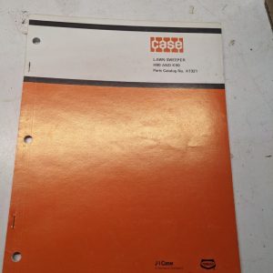 J I Case Lawn H K 90 A1321 Sweeper Tractor Operators Maintenance Manual
