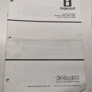 Case 8-56002 Tractor Ingersoll Operators Manual Rotary Mowers Rm 44 38 48 Gr