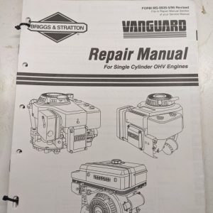 1996 Briggs & Stratton Repair Service Manual Engine Overhaul Vanguard Single Ohv
