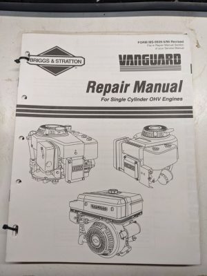 1996 Briggs & Stratton Repair Service Manual Engine Overhaul Vanguard Single Ohv