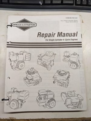 Briggs & Stratton Repair Service Manual Engine Overhaul 4 Cycle Single 1997