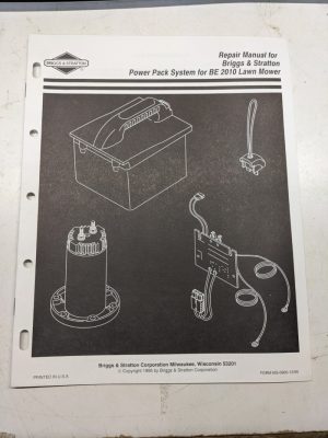 Briggs & Stratton Repair Service Manual Engine Power Pack System Be 2010 Mower