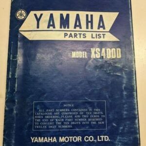 Original Yamaha Oem Parts List Book Model Xs400D 1977 2A2-28198-60 Manual