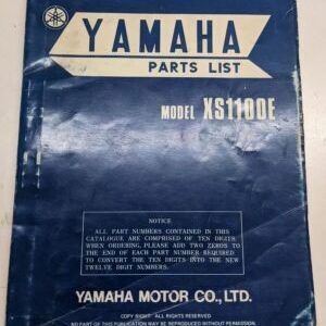 Original Yamaha Oem Parts List Book Model Xs1100E 1977 2H7-28198-60 Manual