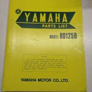Original Yamaha Oem Parts List Book Model Manual Rd125B 1974 507-28198-60