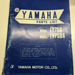 Yamaha Oem Parts List Book Model Tx750 Tx750A 1973 341-28198-63 Manual Original