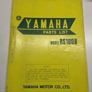 Original Yamaha Oem Parts List Book Manual Model Rs100B 465-28198-60
