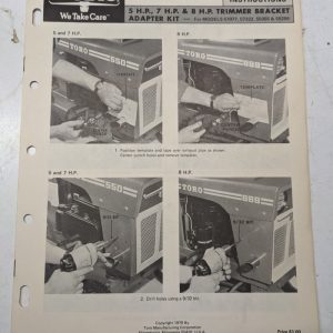 Toro Front Engine Rider Grass Catcher Assembly Instructions Manual 11-6300 Model