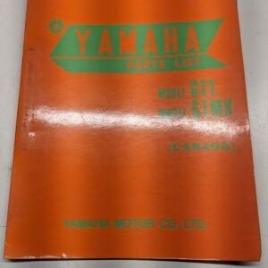Original Yamaha Parts List Book Model Gt1 Gtmx 1972 368-60 First Edition Manual