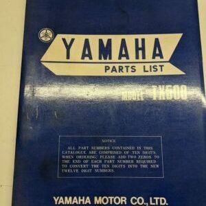 Original Yamaha Oem Parts List Book Model Tx500 1973 371-60 First Edition Manual