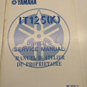 Original Yamaha Oem Owner Service Manual Shop Book 1982 It125(K) French